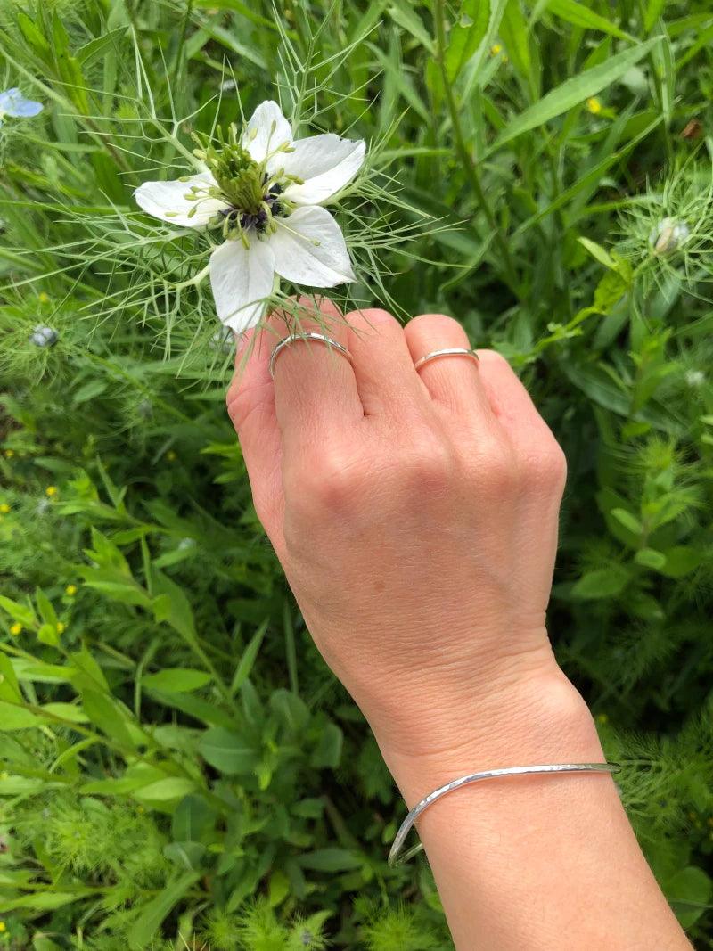 Bague en argent massif minimaliste - Ola - Image 6