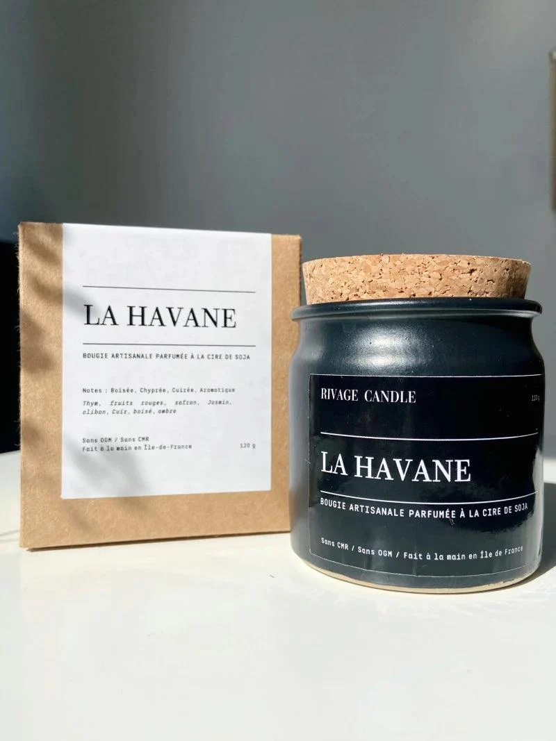 Bougie artisanale parfumée à la havane - Image 3