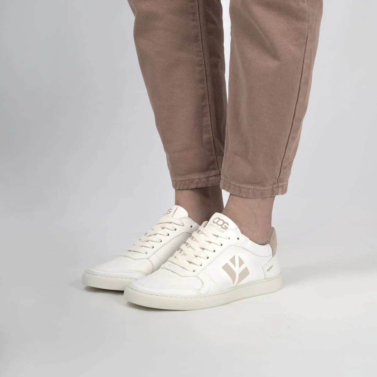Baskets véganes Blanc / Beige unisexe - Topsy - Image 10